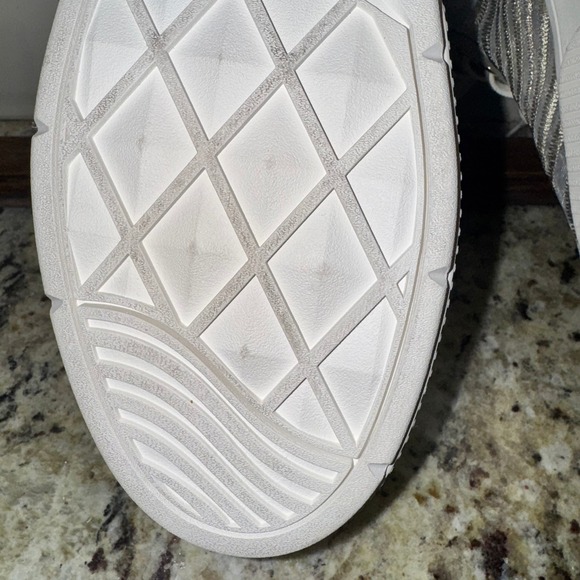 PF Flyers High Top Sneakers NEW | Allston Fashion Mesh | Beige | Womens 7.5 - Picture 15 of 16